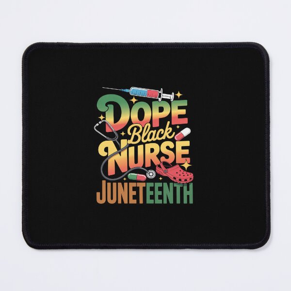 Item preview, Dope Black Nurse Juneteenth Medical Pride designed and sold by Rrettgison.