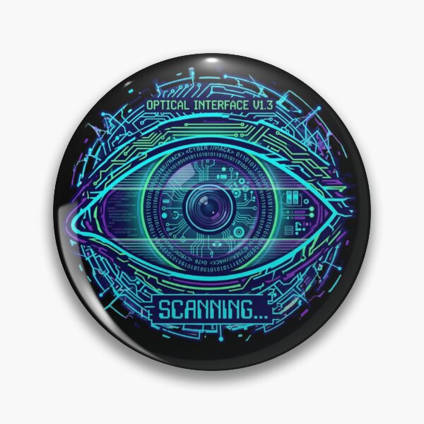 Artikelvorschau, Hacker Eye Scan Cyberpunk Shirt entworfen und verkauft von KurtByteStudio.