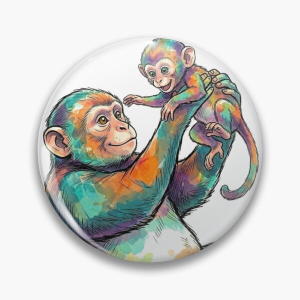 Item preview, wild monkey designed and sold by PP&RAINBOW SHOP.
