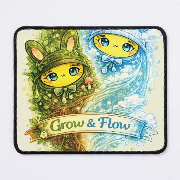 Item preview, Grow & Flow – Earth and Air Bunny designed and sold by InnerwayStudio.