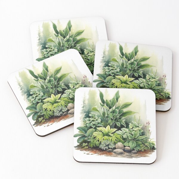 Item preview, Watercolor garden foliage illustration  designed and sold by NivyasArtistry.