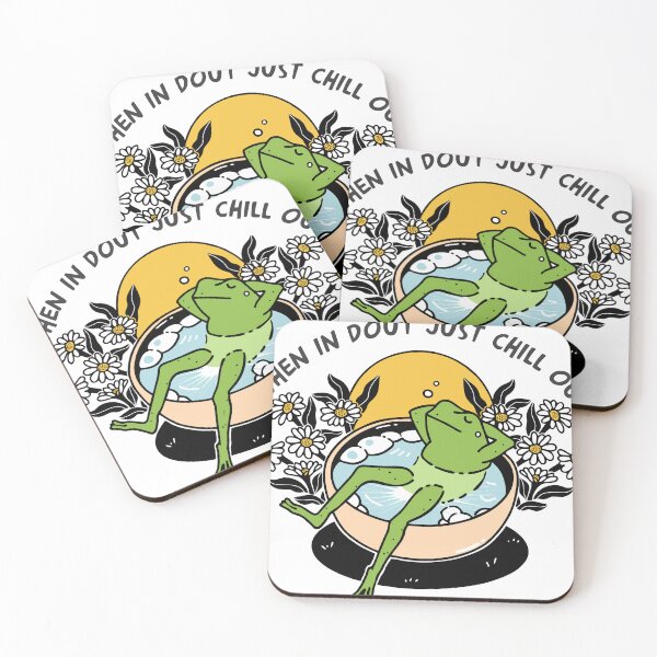 Item preview, Frogs when in dout just chill out designed and sold by Artist300DPI.