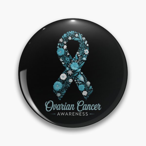 Item preview, Ovarian Cancer Awareness Hippie Flower Teal Ribbon Support designed and sold by EllenJast.