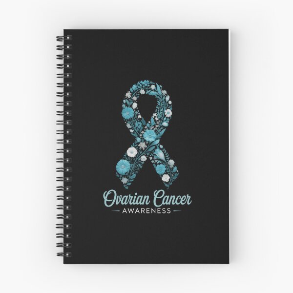 Item preview, Ovarian Cancer Awareness Hippie Flower Teal Ribbon Support designed and sold by EllenJast.