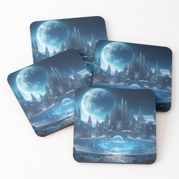 Item preview, Ice Palace at Night under the Full Moon designed and sold by Flo974.