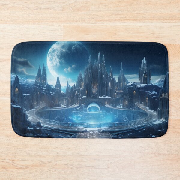 Item preview, Ice Palace at Night under the Full Moon designed and sold by Flo974.
