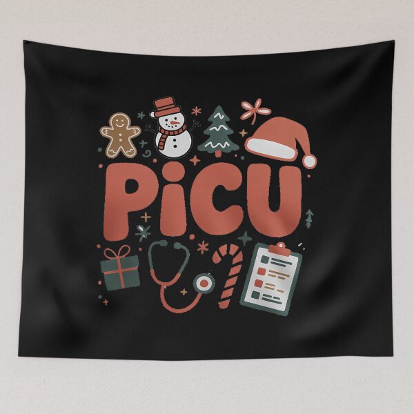 Item preview, PICU Crew Squad Nurse Christmas Winter Pediatric ICU Rn designed and sold by EllenJast.