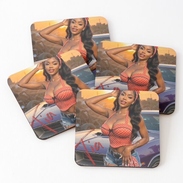 Item preview, Rockabilly Pinup 70 Cuda Mopar Muscle Car garage Poster designed and sold by AGED Limited.