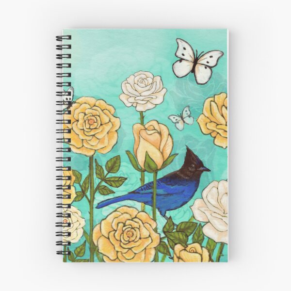 Item preview, Bluejay in Roses designed and sold by Christina Lopez.