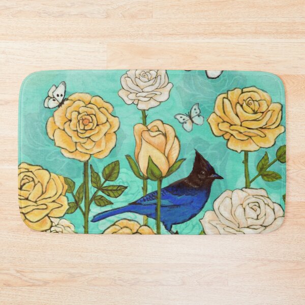 Item preview, Bluejay in Roses designed and sold by Christina Lopez.
