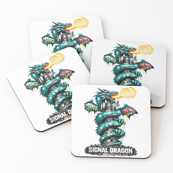 Item preview, Cyberpunk Graffiti Dragon Cell Signal Streetwear T-Shirt designed and sold by etuvibes.