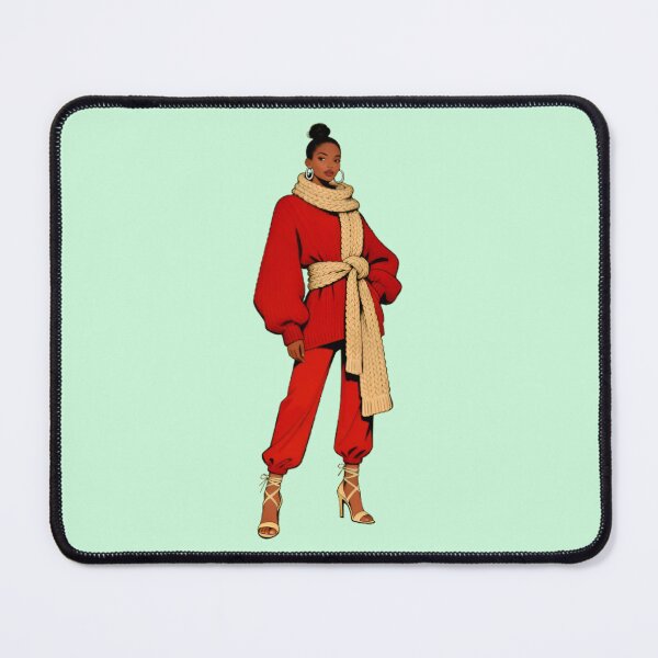 Item preview, Chic Winter Fashion Illustration – Stylish Woman in Red designed and sold by Rangmanch.