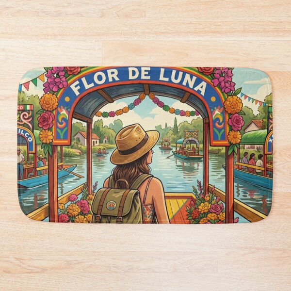 Item preview, Vintage Solo Female Travel Xochimilco - Mexico Cultural Travel Art designed and sold by Bloom & Quiet .