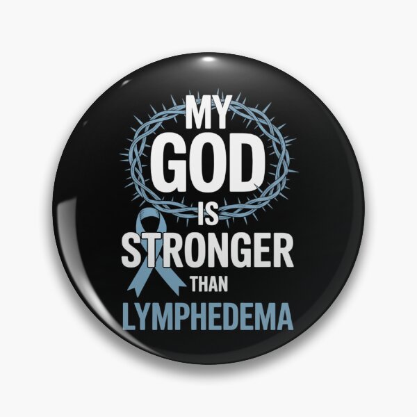 Item preview, My God Is Stronger Than Lymphedema Awareness Ribbon designed and sold by EllenJast.