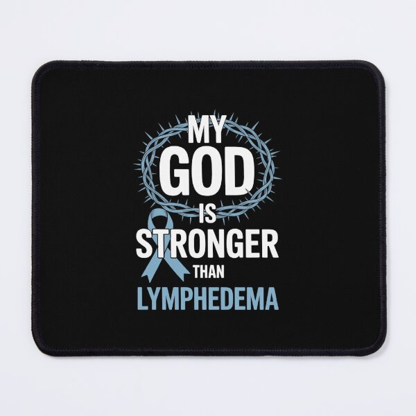 Item preview, My God Is Stronger Than Lymphedema Awareness Ribbon designed and sold by EllenJast.