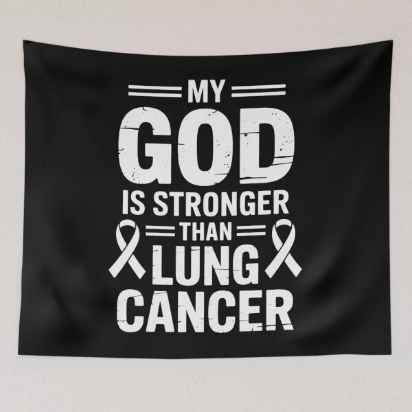 Item preview, My God Is Stronger Than Lung Cancer Survivor Christian designed and sold by EllenJast.