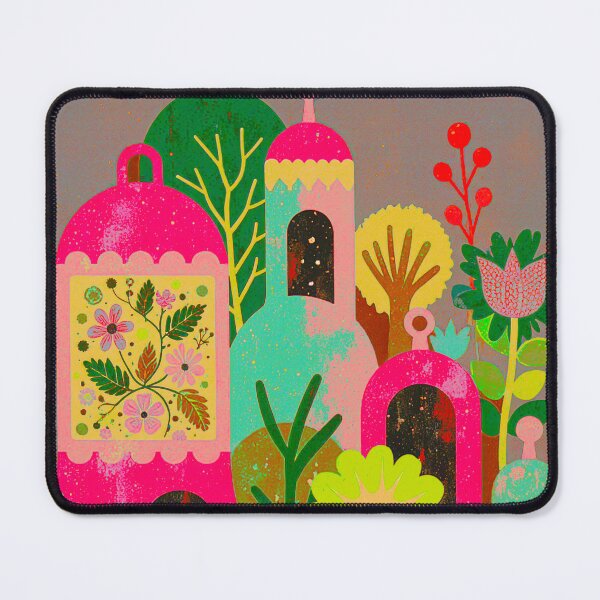 Item preview, Art Deco Floral Village designed and sold by joycrysstudio.