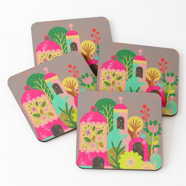 Item preview, Art Deco Floral Village designed and sold by joycrysstudio.