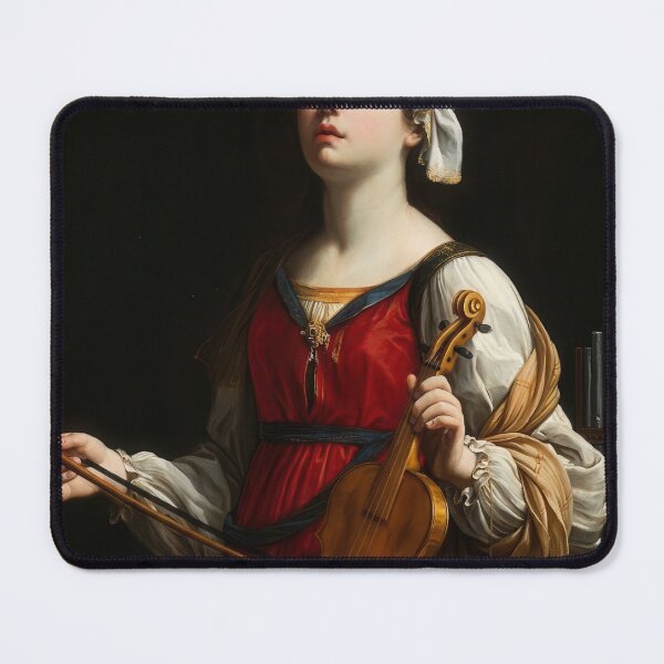Item preview, Guido Reni Saint Cecilia Baroque Music Religious Painting designed and sold by TheSoulOfArt.