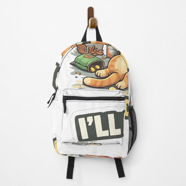 Item preview, Funny Lazy Cat “I’ll Do It Tomorrow” Sticker – Procrastination Humor Cute Cat Design designed and sold by ZenGrowth4.