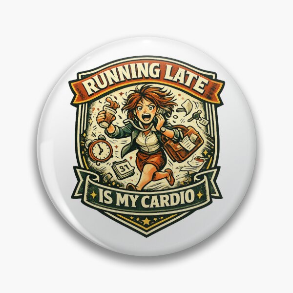Item preview, Running Late is My Cardio designed and sold by Throwing-Corn.