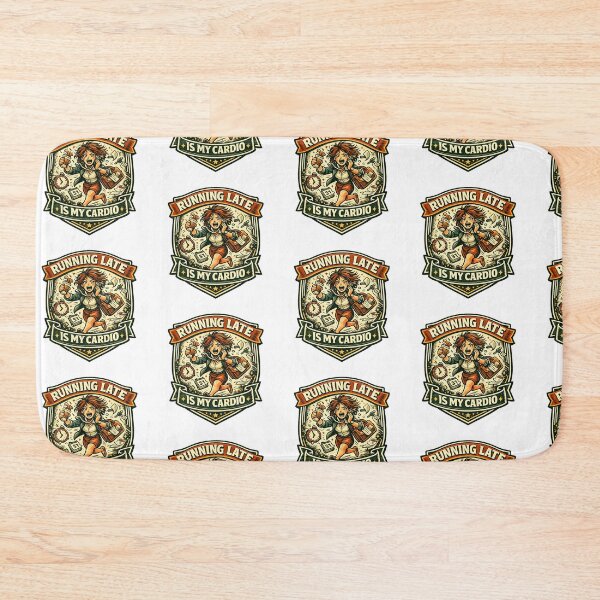 Item preview, Running Late is My Cardio designed and sold by Throwing-Corn.