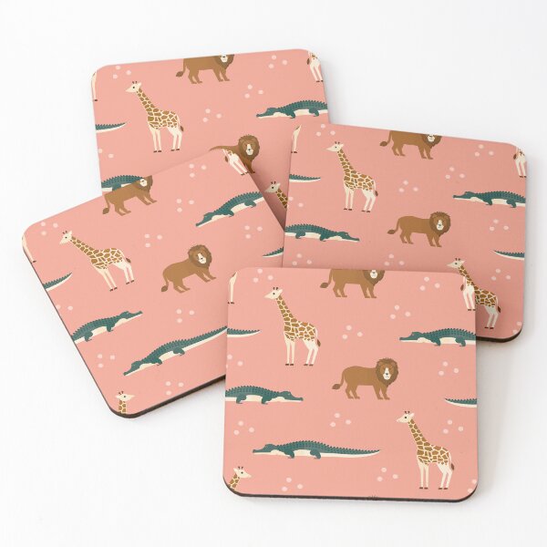 Item preview, Safari adventures on pink designed and sold by reneesillus.
