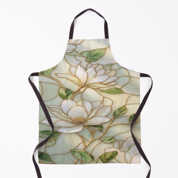 Item preview, Elegant white stained glass design designed and sold by NivyasArtistry.