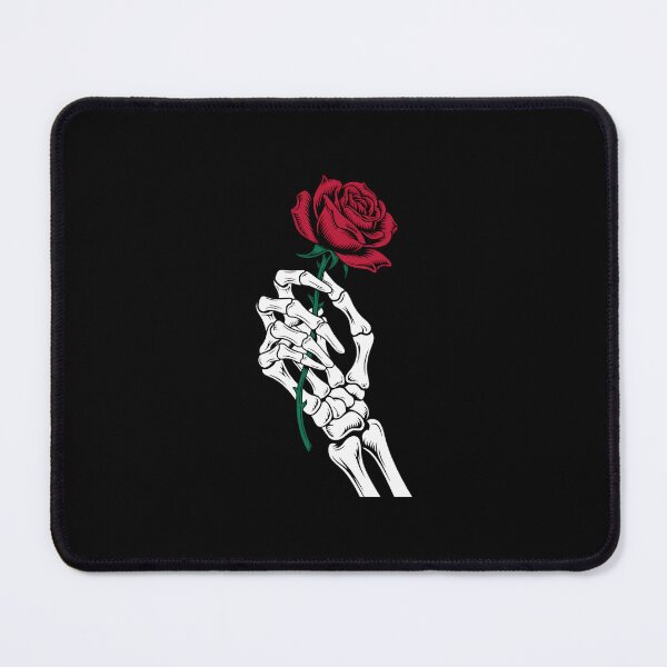 Item preview, Skeleton Hand Holding Stem Flower Valentine's Day Red Rose designed and sold by EllenJast.