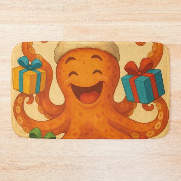 Item preview, Funny octopus celebrates birthday designed and sold by Mauswohn.