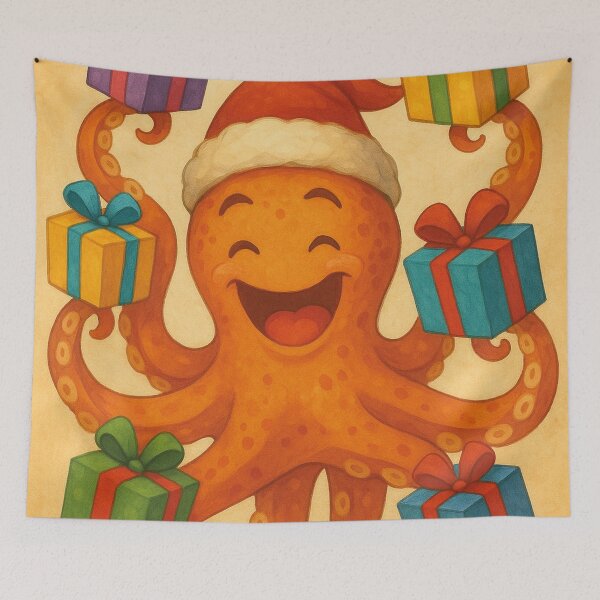 Item preview, Funny octopus celebrates birthday designed and sold by Mauswohn.