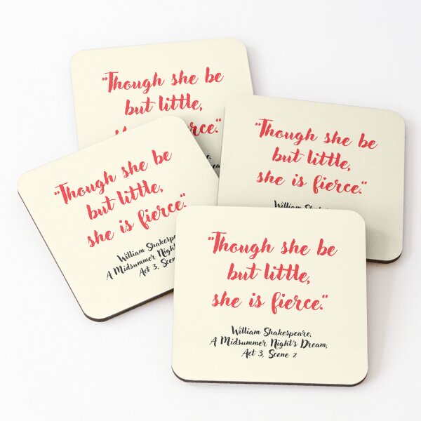 Item preview, Lit Shakespeare Quote from A Midsummer Night’s Dream designed and sold by CharlottePlaceArt.