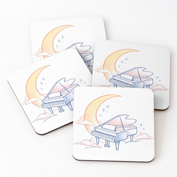 Item preview, Surreal Piano Moon Line Art Dreamy Music Lover Gift designed and sold by BlairWynne.