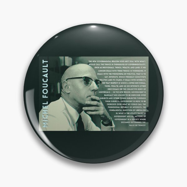 Item preview, Michel Foucault quote: The new governmental reason does not deal with what I would call the things in themselves of governmentality,  designed and sold by artbleed.