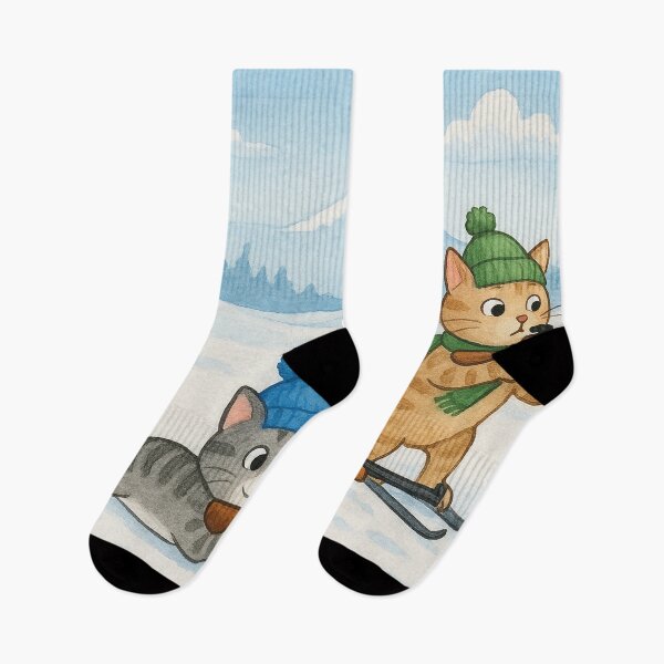 Item preview, Biathlon kittens: Cats on skis with rifles designed and sold by Mauswohn.