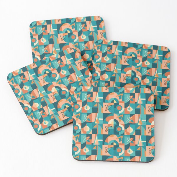 Item preview, Mid-Century Modern Retro Space Geometric Pattern designed and sold by byvarol.
