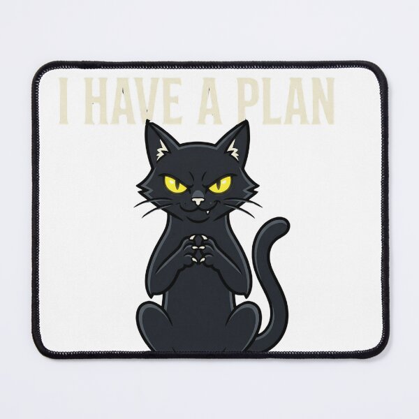 Item preview, Evil Black Cat T-Shirt | I Have A Plan It Involves Chaos | Funny Cat Lover Gift designed and sold by Egyptian king ⭐⭐⭐⭐⭐.