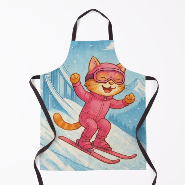 Item preview, Gemini said ski jumper kitten: Brave cat during ski jumping designed and sold by Mauswohn.