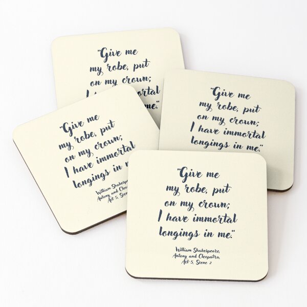 Item preview, Awesome Shakespeare Quote from Antony and Cleopatra designed and sold by CharlottePlaceArt.
