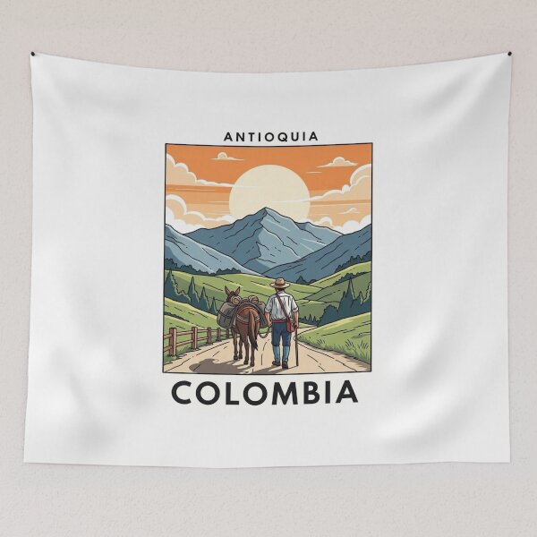 Item preview, Antioquia Colombia Paisa Culture Vintage Art designed and sold by Juanpv08.