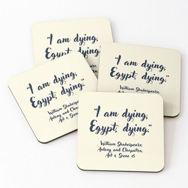 Item preview, Lit Shakespeare Quote from Antony and Cleopatra designed and sold by CharlottePlaceArt.