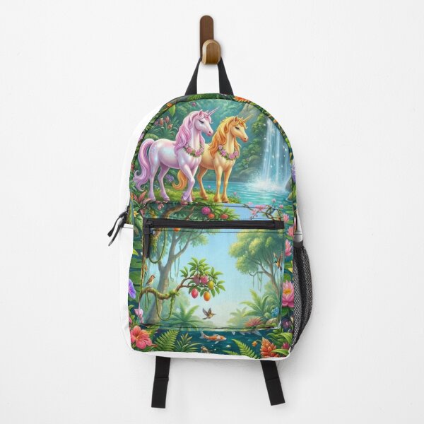 Item preview, Unicorn in the forest waterfall designed and sold by PP&RAINBOW SHOP.