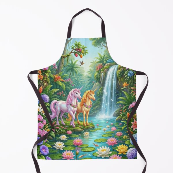 Item preview, Unicorn in the forest waterfall designed and sold by PP&RAINBOW SHOP.