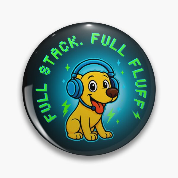 Item preview, Full Stack Full Fluff Golden Retriever Programmer Funny Software Engineer Gift designed and sold by easystorebuy.