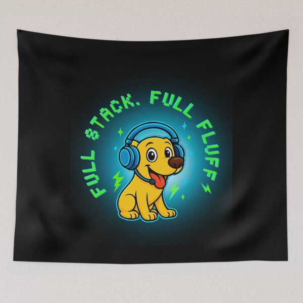 Item preview, Full Stack Full Fluff Golden Retriever Programmer Funny Software Engineer Gift designed and sold by easystorebuy.