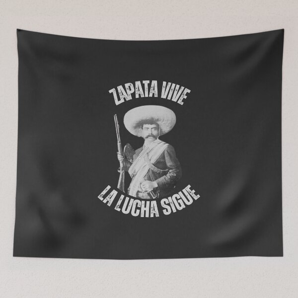 Item preview, Zapata vive la lucha Sigue Black designed and sold by Lone Frog.