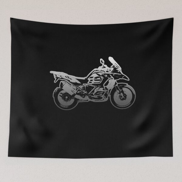 Item preview, Adventure Motorcycle Blueprint Line Art designed and sold by FroggyBaBoy.