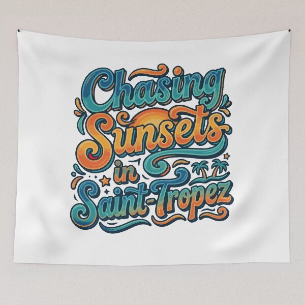 Item preview, Chasing Sunsets in Saint-Tropez – French Riviera Summer Aesthetic Sunset designed and sold by Pepeartshop.