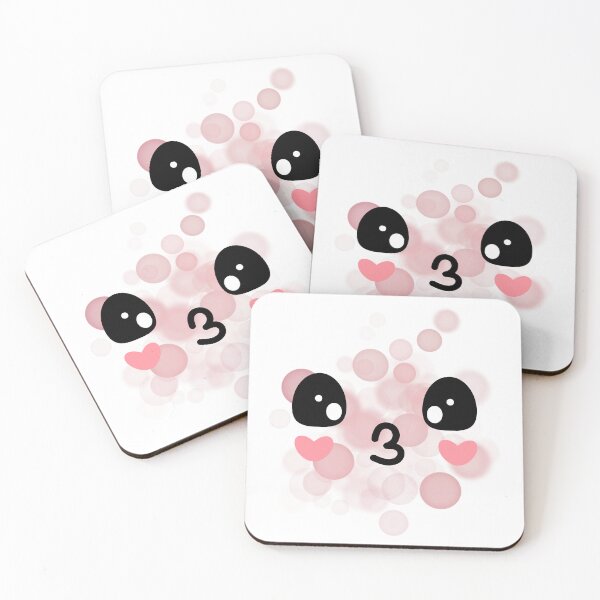 Item preview, Kiss Face with Blush - Kawaii Illustration designed and sold by iamKRUK.