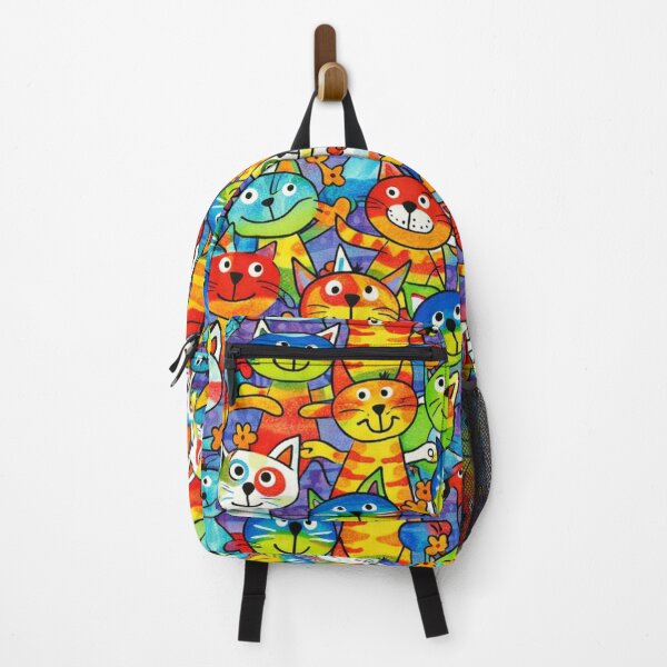 Item preview, Colorful Cartoon Cats Pattern – Cute and Playful Cat Art designed and sold by myforestfog.
